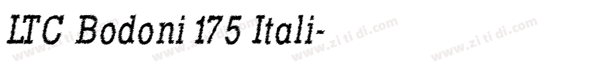 LTC Bodoni 175 Itali字体转换